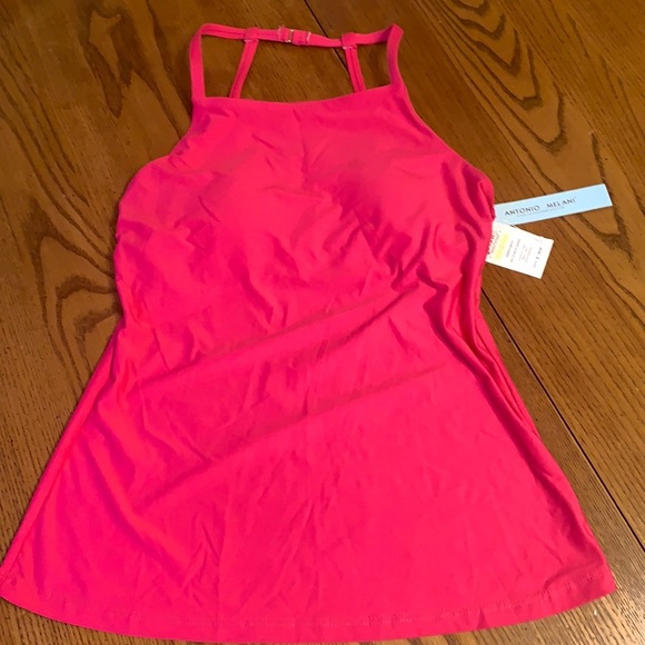 NWT ANTONIO MELANI Sweet Spot‎ High Neck Tankini 4 - Picture 1 of 6